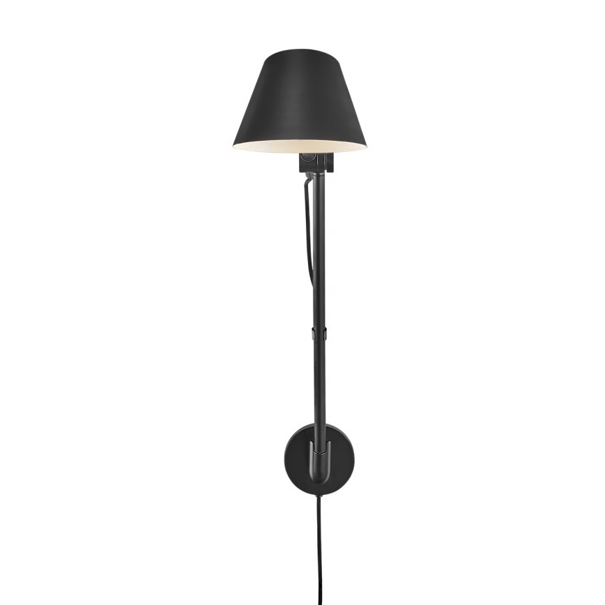 Nordlux - Stenska svetilka STAY 1xE27/60W/230V črna