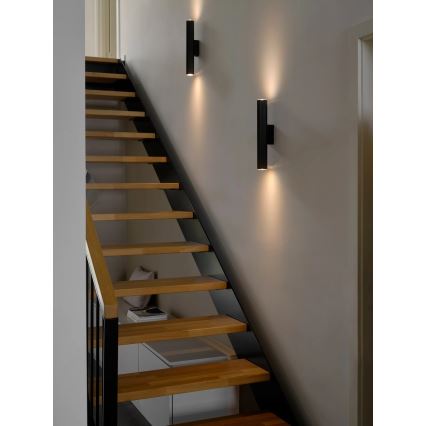 Nordlux - Stenska svetilka VICO 2xGU10/5W/230V črna