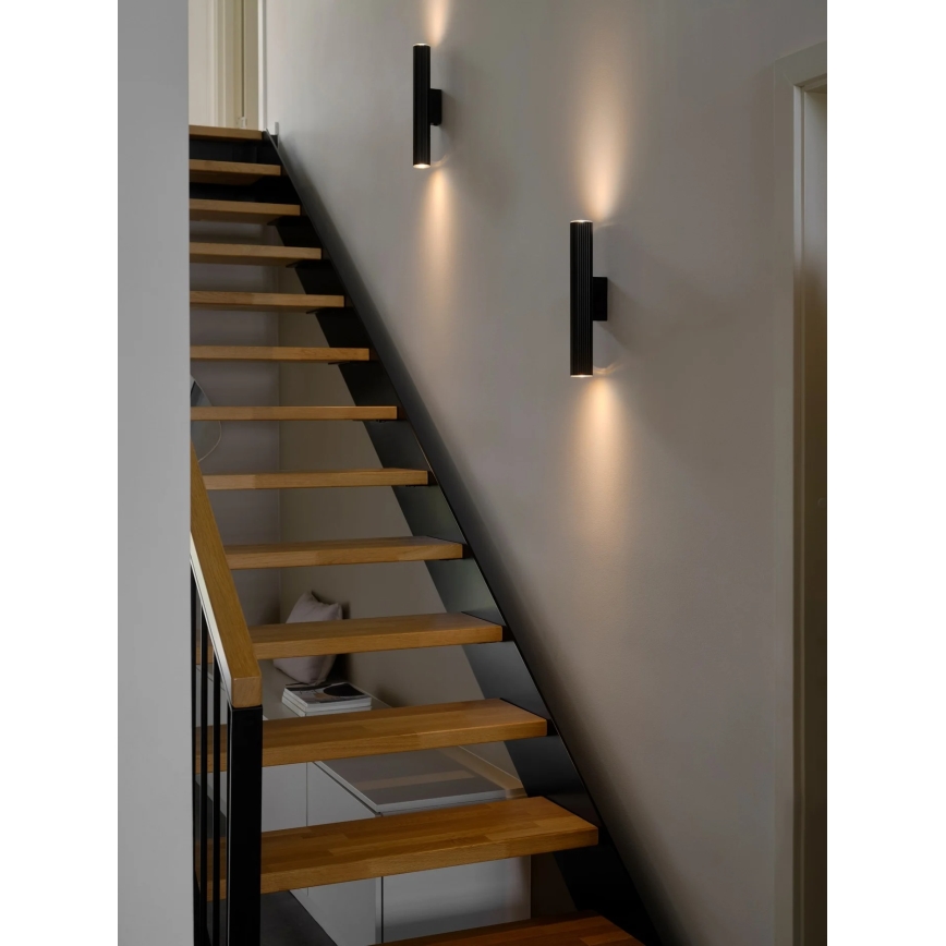 Nordlux - Stenska svetilka VICO 2xGU10/5W/230V črna