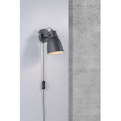 Nordlux - Stenski reflektor ADRIAN 1xE27/25W/230V antracit