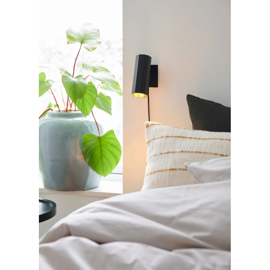Nordlux - Stenski reflektor ALANIS 1xGU10/15W/230V črna
