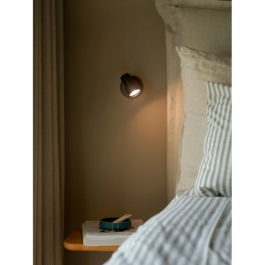Nordlux - Stenski reflektor BOSTON 1xGU10/5W/230V črna