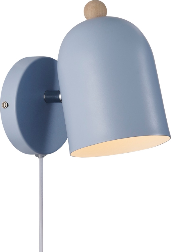 Nordlux - Stenski reflektor GASTON 1xE27/15W/230V modra