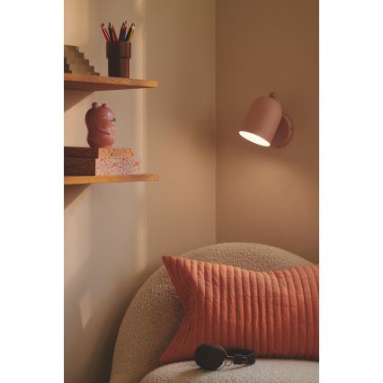 Nordlux - Stenski reflektor GASTON 1xE27/15W/230V roza