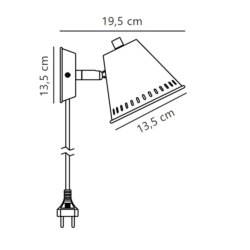 Nordlux - Stenski reflektor PINE 1xGU10/15W/230V