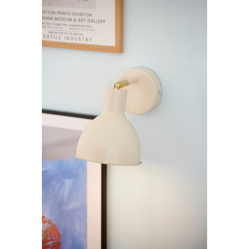 Nordlux - Stenski reflektor POP 1xE27/18W/230V bež