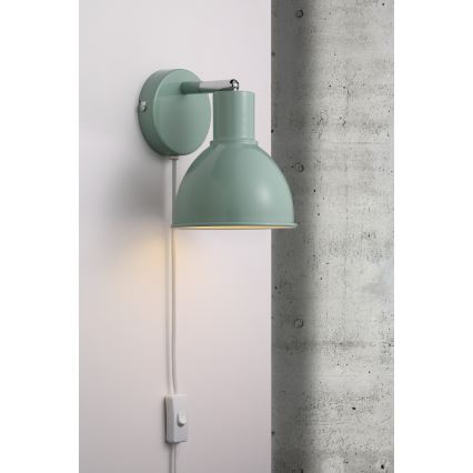 Nordlux - Stenski reflektor POP 1xE27/18W/230V mint