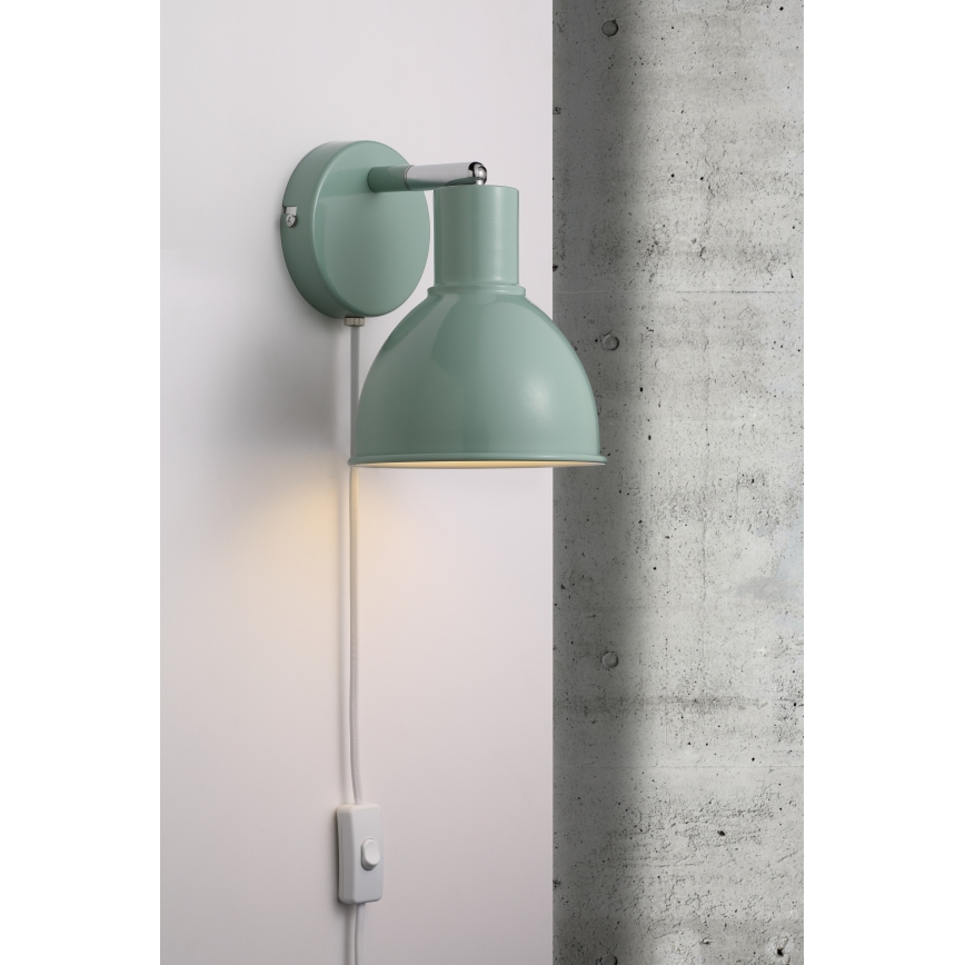 Nordlux - Stenski reflektor POP 1xE27/18W/230V mint
