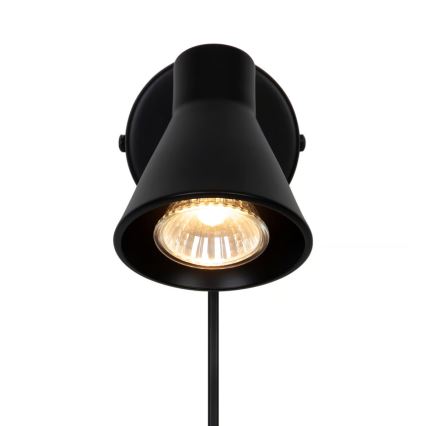 Nordlux - Stensko svetilo EIK 1xGU10/35W/230V črno