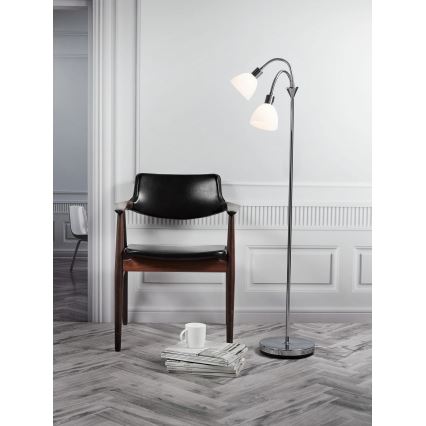Nordlux - Stojalna svetilka RAY 2xE14/25W/230V sijajni krom