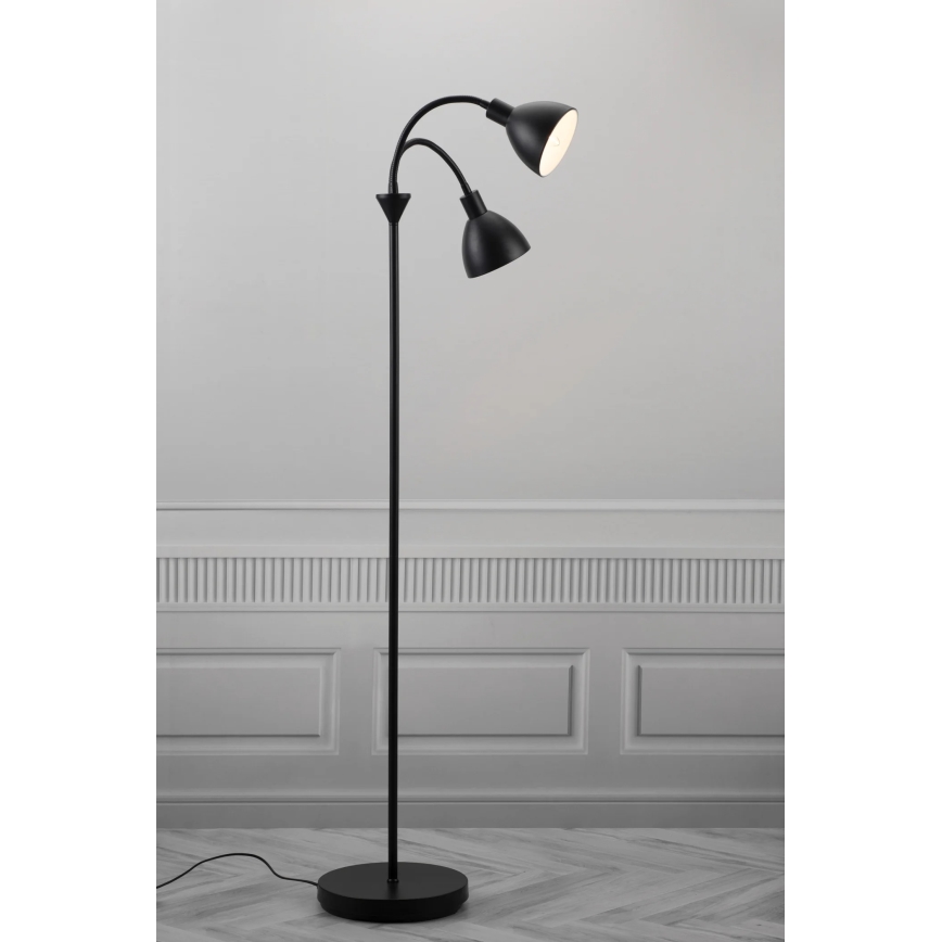 Nordlux - Stoječa svetilka RAY 2xE14/25W/230V črna