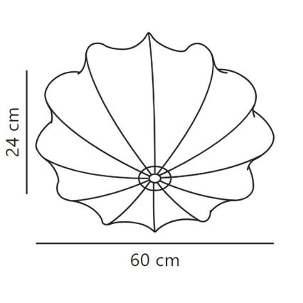 Nordlux - Stropna svetilka AERON 3xE27/25W/230V pr. 60 cm