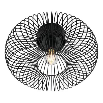 Nordlux - Stropna svetilka BERONI 1xE27/60W/230V premer 40,3 cm črna