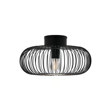 Nordlux - Stropna svetilka BERONI 1xE27/60W/230V premer 40,3 cm črna