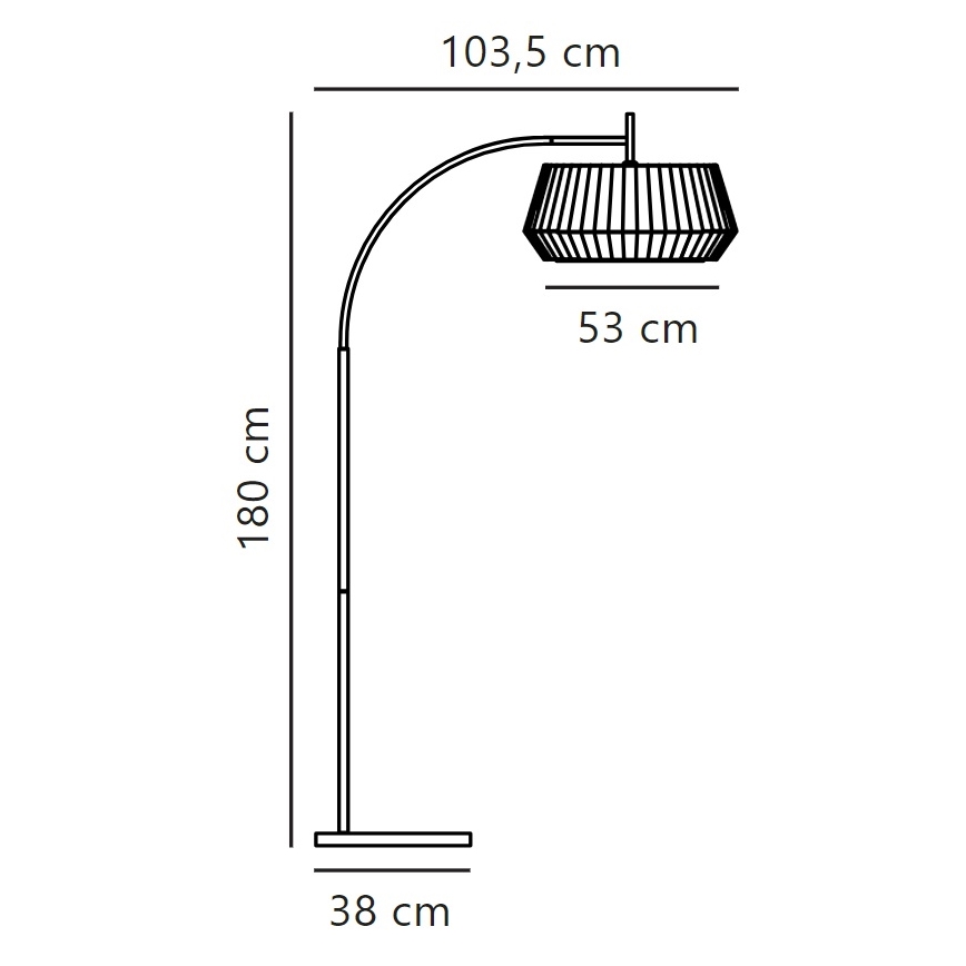 Nordlux - Talna svetilka DICTE 1xE27/60W/230V črna/bela
