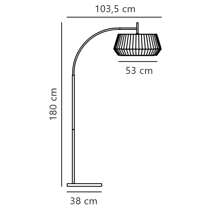 Nordlux - Talna svetilka DICTE 1xE27/60W/230V črna/bež