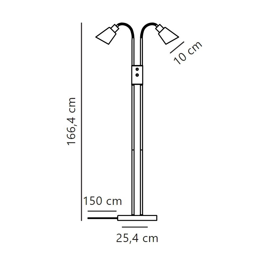 Nordlux - Talna svetilka MOLLI 2xE14/25W/230V