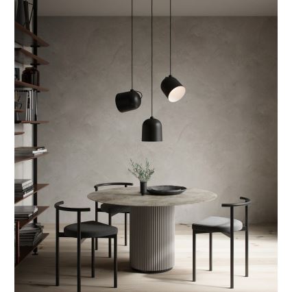 Nordlux - viseča svetilka ANGLE na kablu 1xE27/25W/230V, črna