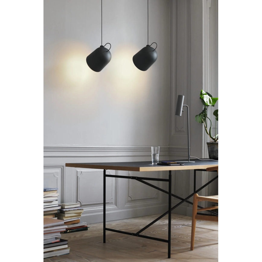 Nordlux - viseča svetilka ANGLE na kablu 1xE27/25W/230V, črna