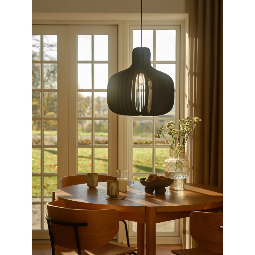 Nordlux - Viseča svetilka HAZO na kablu 1xE27/60W/230V črna