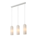 Nordlux - Viseča svetilka na kabel MIELLA 3xE27/25W/230V bela