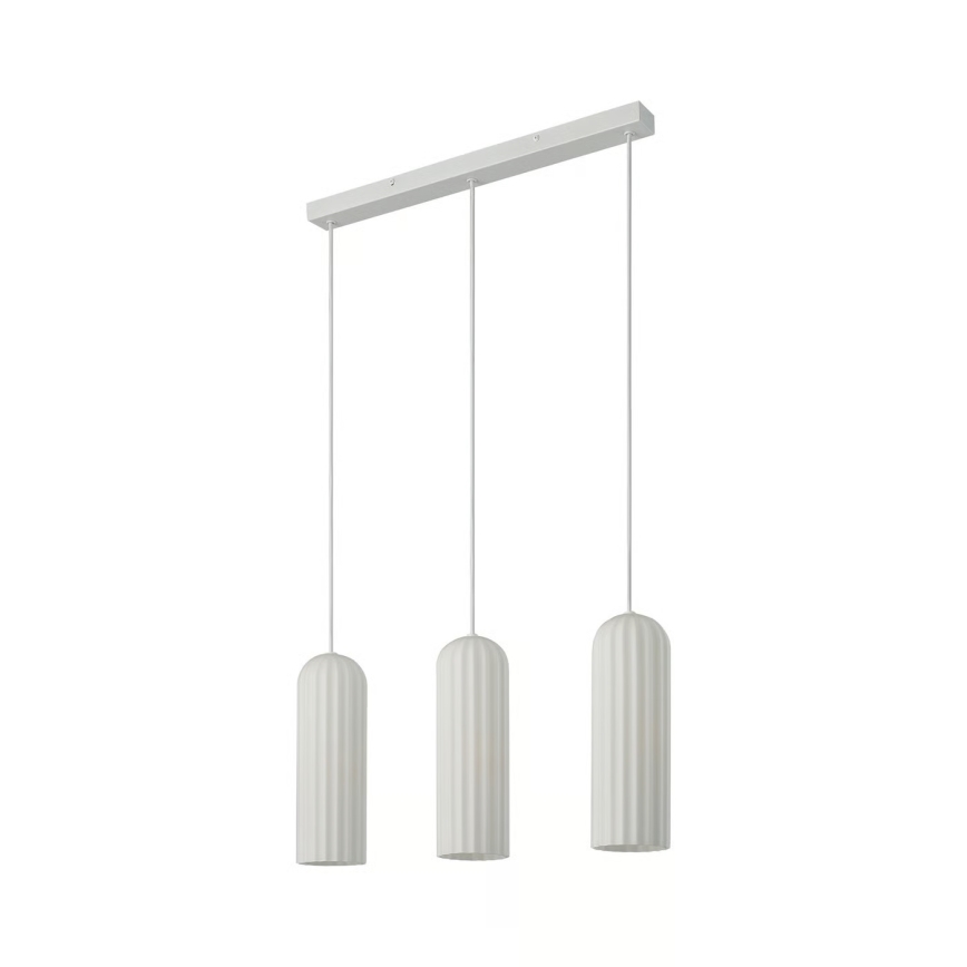 Nordlux - Viseča svetilka na kabel MIELLA 3xE27/25W/230V bela