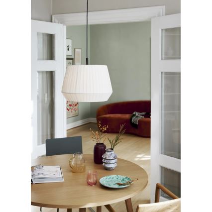 Nordlux - Viseča svetilka na kablu DICTE 1xE27/60W/230V premer 40 cm bela