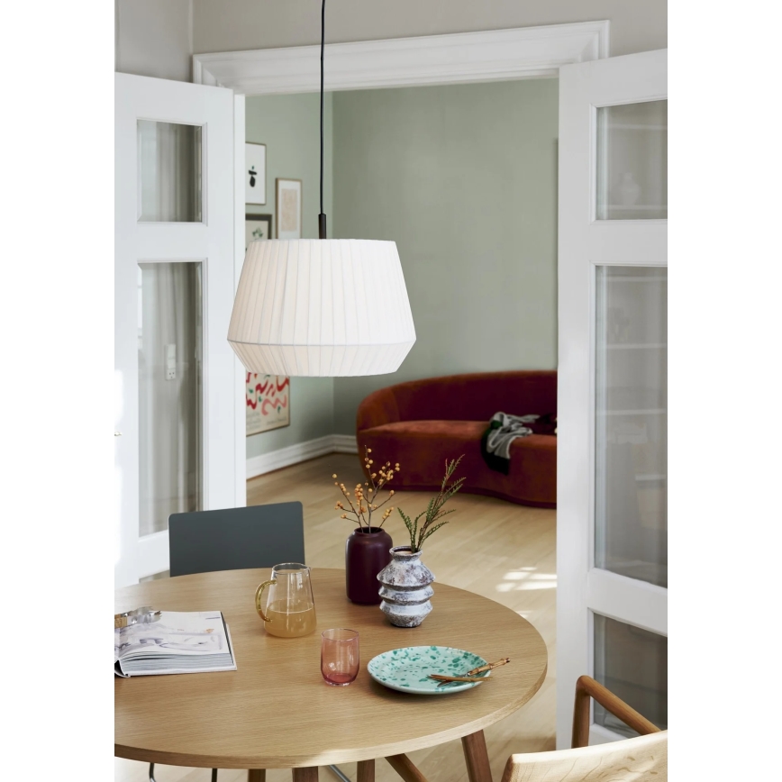 Nordlux - Viseča svetilka na kablu DICTE 1xE27/60W/230V premer 40 cm bela
