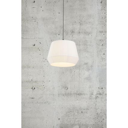 Nordlux - Viseča svetilka na kablu DICTE 1xE27/60W/230V premer 40 cm bela