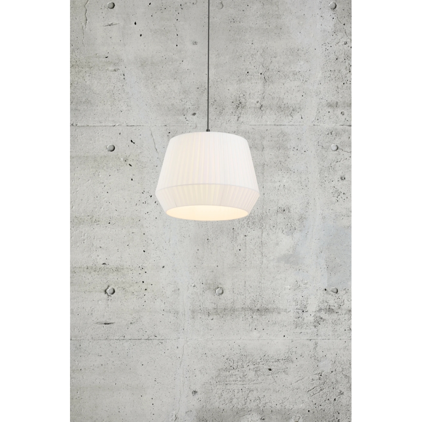 Nordlux - Viseča svetilka na kablu DICTE 1xE27/60W/230V premer 40 cm bela