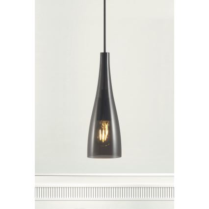 Nordlux - Viseča svetilka na kablu EMBLA 1xE27/40W/230V dimna/črna
