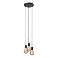 Nordlux - viseča svetilka na kablu PACO 3xE27/25W/230V, črna
