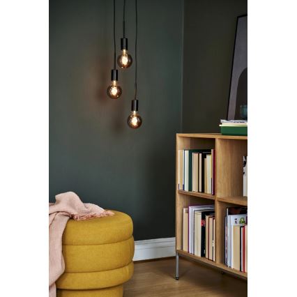 Nordlux - viseča svetilka na kablu PACO 3xE27/25W/230V, črna