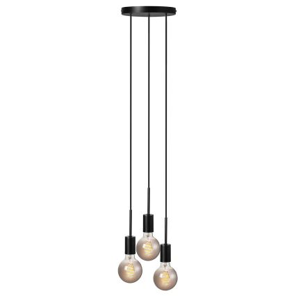 Nordlux - viseča svetilka na kablu PACO 3xE27/25W/230V, črna