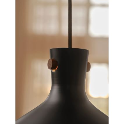 Nordlux - Viseča svetilka na vrvici DORINA 1xE27/60W/230V črna