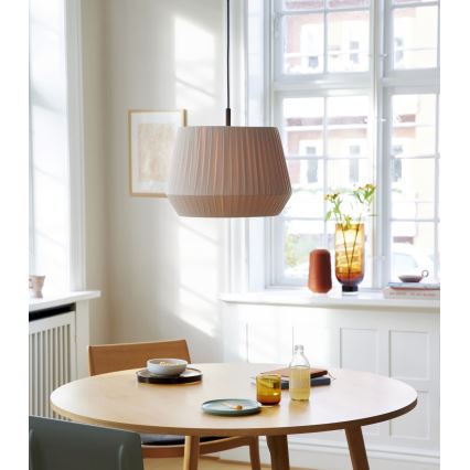 Nordlux - Viseča svetilka s kablom DICTE 1xE27/60W/230V, premer 40 cm, bež