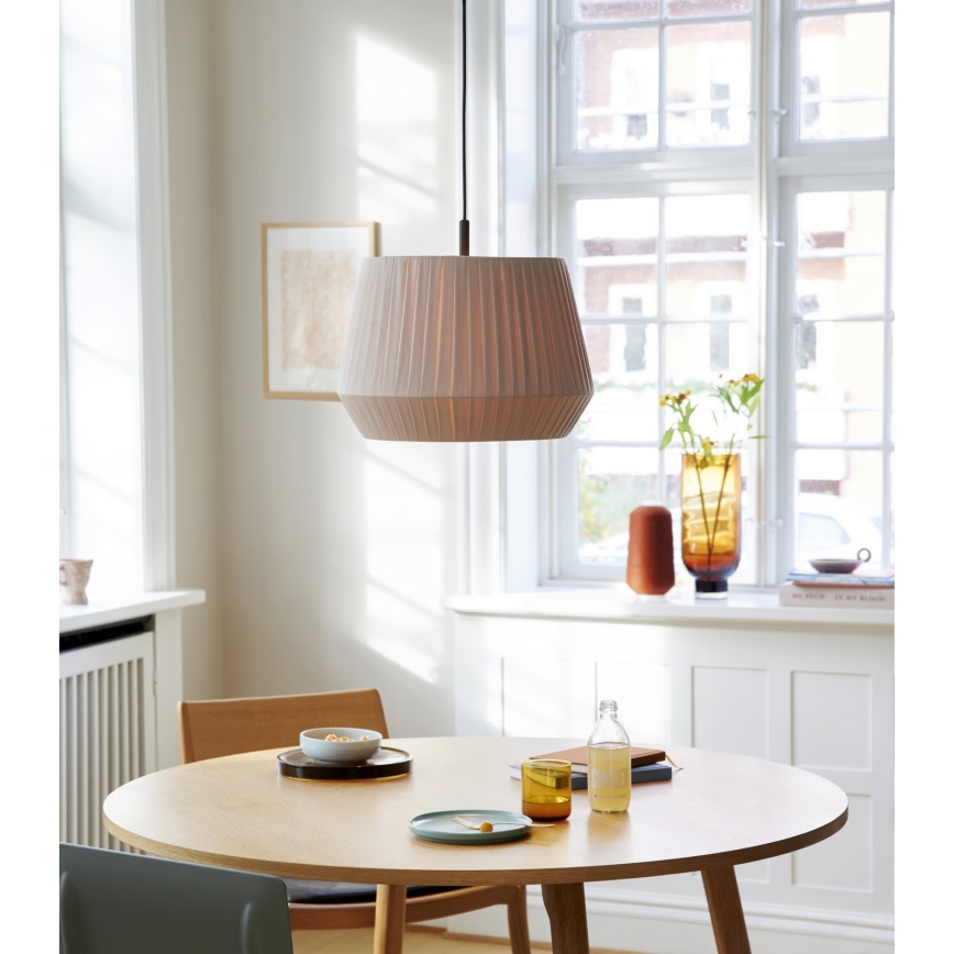 Nordlux - Viseča svetilka s kablom DICTE 1xE27/60W/230V, premer 40 cm, bež