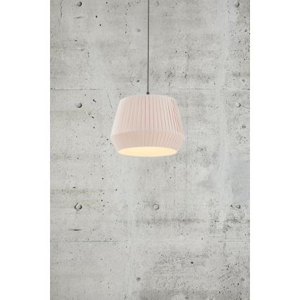 Nordlux - Viseča svetilka s kablom DICTE 1xE27/60W/230V, premer 40 cm, bež