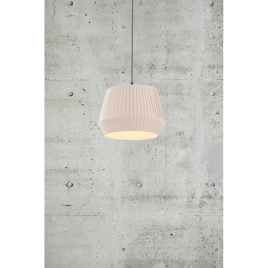 Nordlux - Viseča svetilka s kablom DICTE 1xE27/60W/230V, premer 40 cm, bež