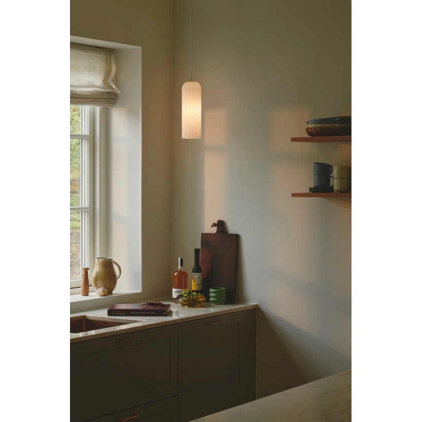 Nordlux - Viseči lestenec MIELLA 1xE27/25W/230V bela