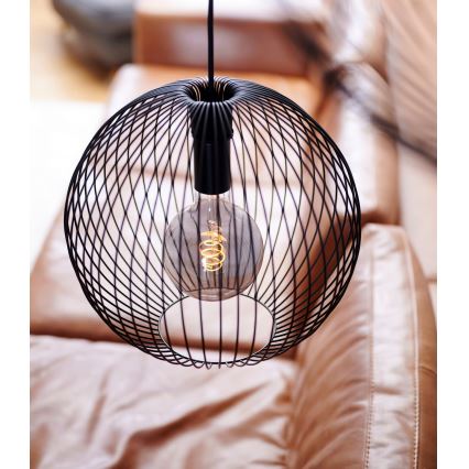 Nordlux - Viseči lestenec na kablu BERONI 1xE27/60W/230V črna