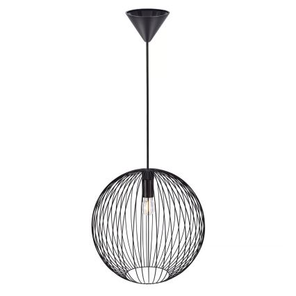Nordlux - Viseči lestenec na kablu BERONI 1xE27/60W/230V črna