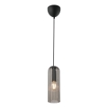 Nordlux - Viseči lestenec na kablu MIELLA 1xE27/25W/230V dimno steklo