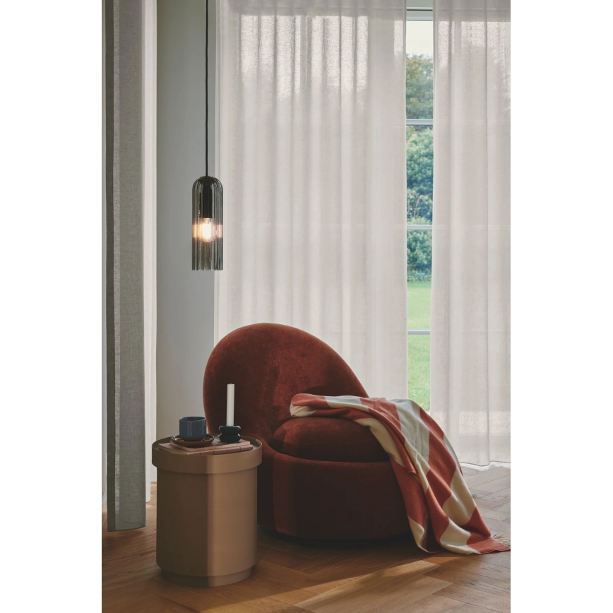 Nordlux - Viseči lestenec na kablu MIELLA 1xE27/25W/230V dimno steklo