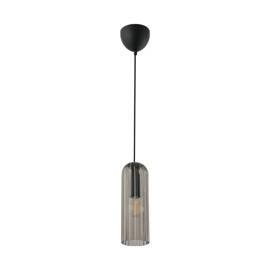 Nordlux - Viseči lestenec na kablu MIELLA 1xE27/25W/230V dimno steklo