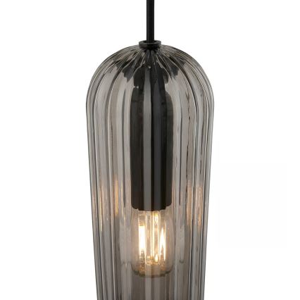 Nordlux - Viseči lestenec na kablu MIELLA 1xE27/25W/230V dimno steklo