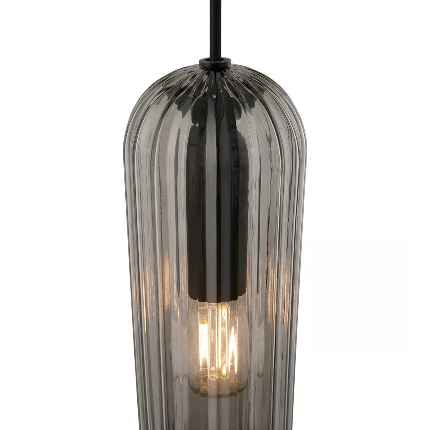 Nordlux - Viseči lestenec na kablu MIELLA 1xE27/25W/230V dimno steklo