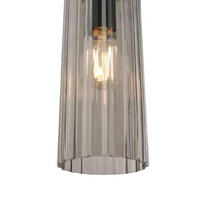 Nordlux - Viseči lestenec na kablu MIELLA 1xE27/25W/230V dimno steklo