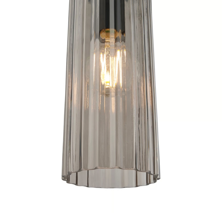 Nordlux - Viseči lestenec na kablu MIELLA 1xE27/25W/230V dimno steklo