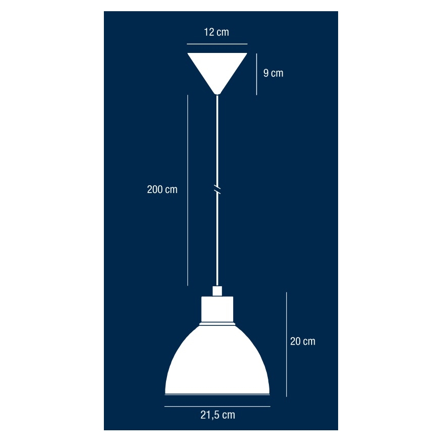 Nordlux - viseči lestenec na kablu POP 1xE27/40W/230V črna